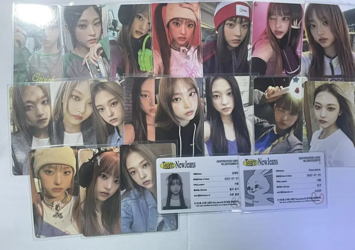 New Jeans haerin photocard bulk album Get Up Attention Minji Hani Danielle Hyein sell album Yeon