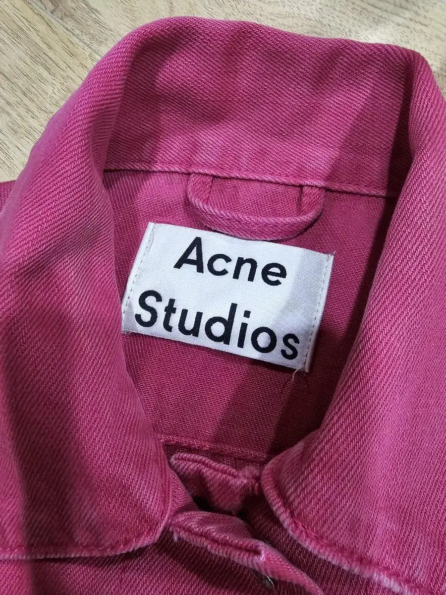 Acne studios 핑크 데님 자켓