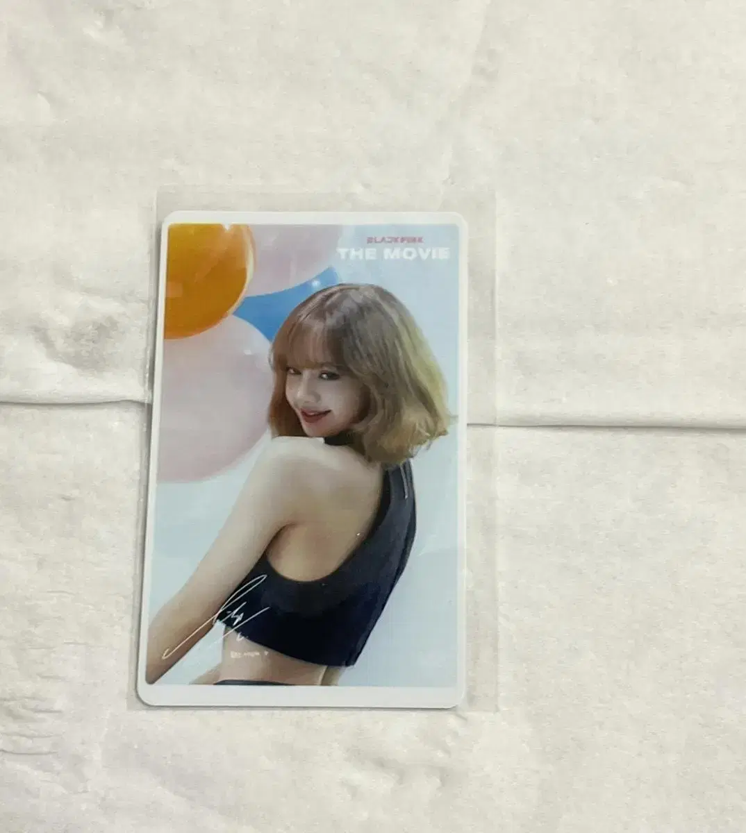 Black Pink The Movie lisa photocard