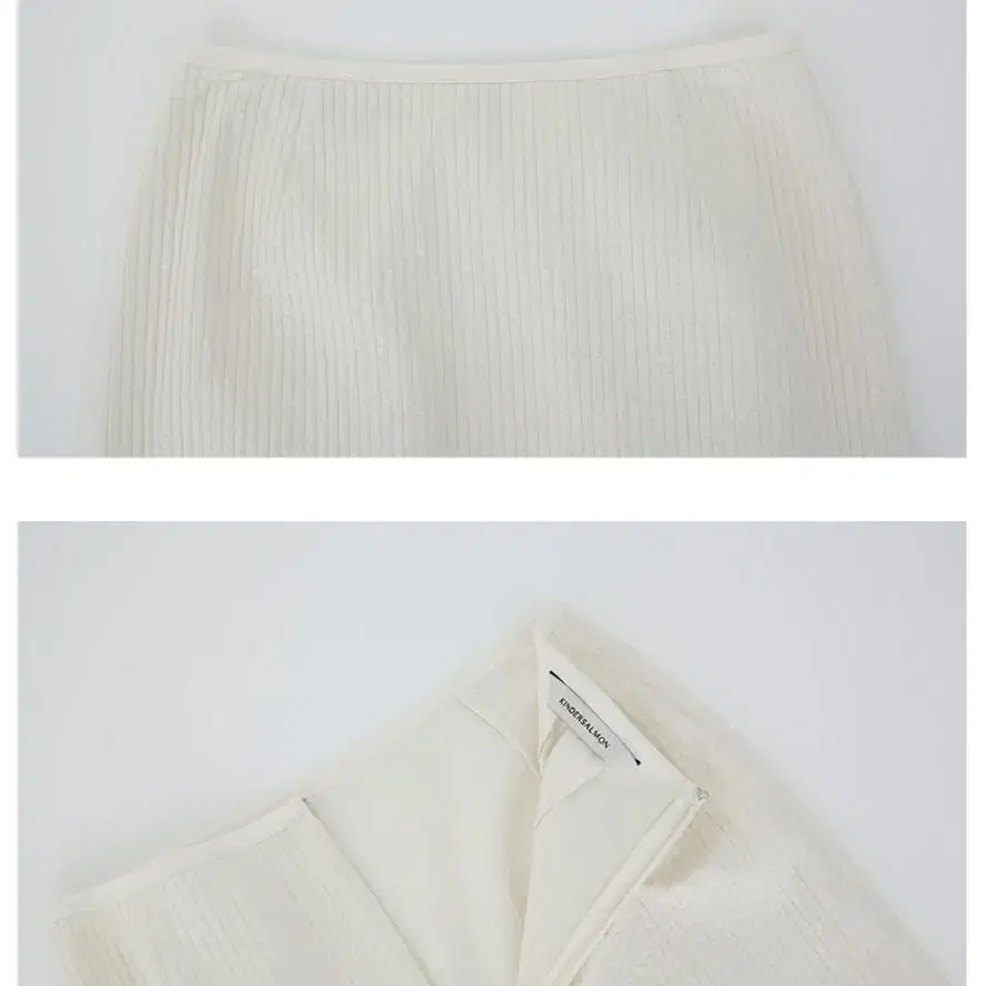 킨더살몬 padded skirt (크림/S)