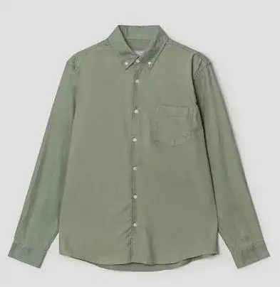 Eight Seconds Brushed Solid Long Sleeve Shirt Khaki L