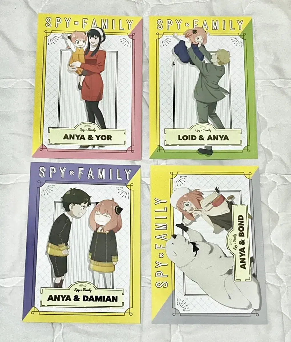 SPY FAMILY Animated pre-order benefit postcard Set of 4