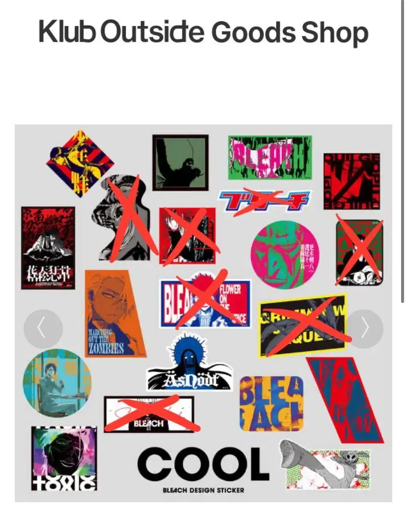 Bleach Sticker (KLUBOUTSIDE Limited Goods)