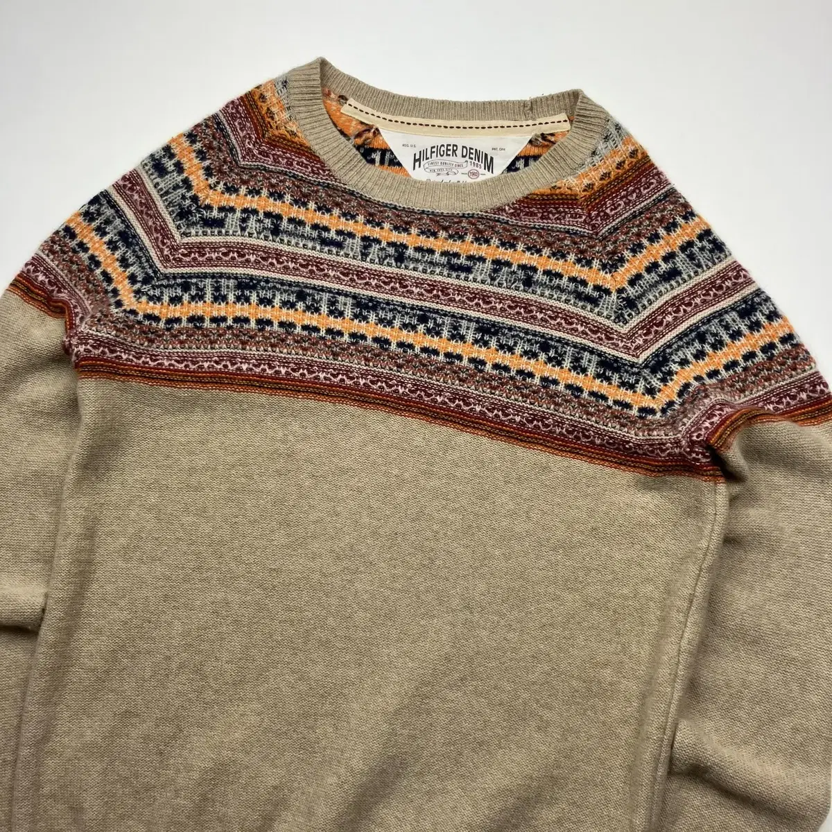 [M] Tommy Hilfiger Ethnic Pattern Knit