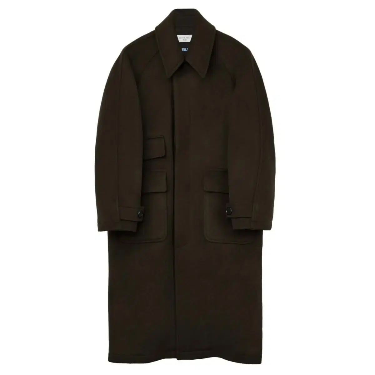 [After FrayX Theilma Exclusive] Tourist Cashmere Balmacan Coat Khaki