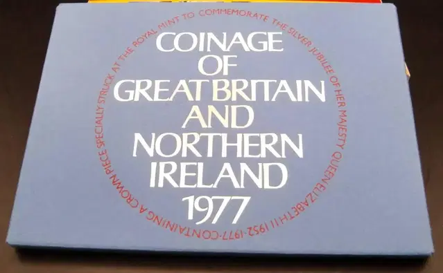 영국민트 1977 엘리자베스 즉위 25주년 기념 민트세트 희귀동전
