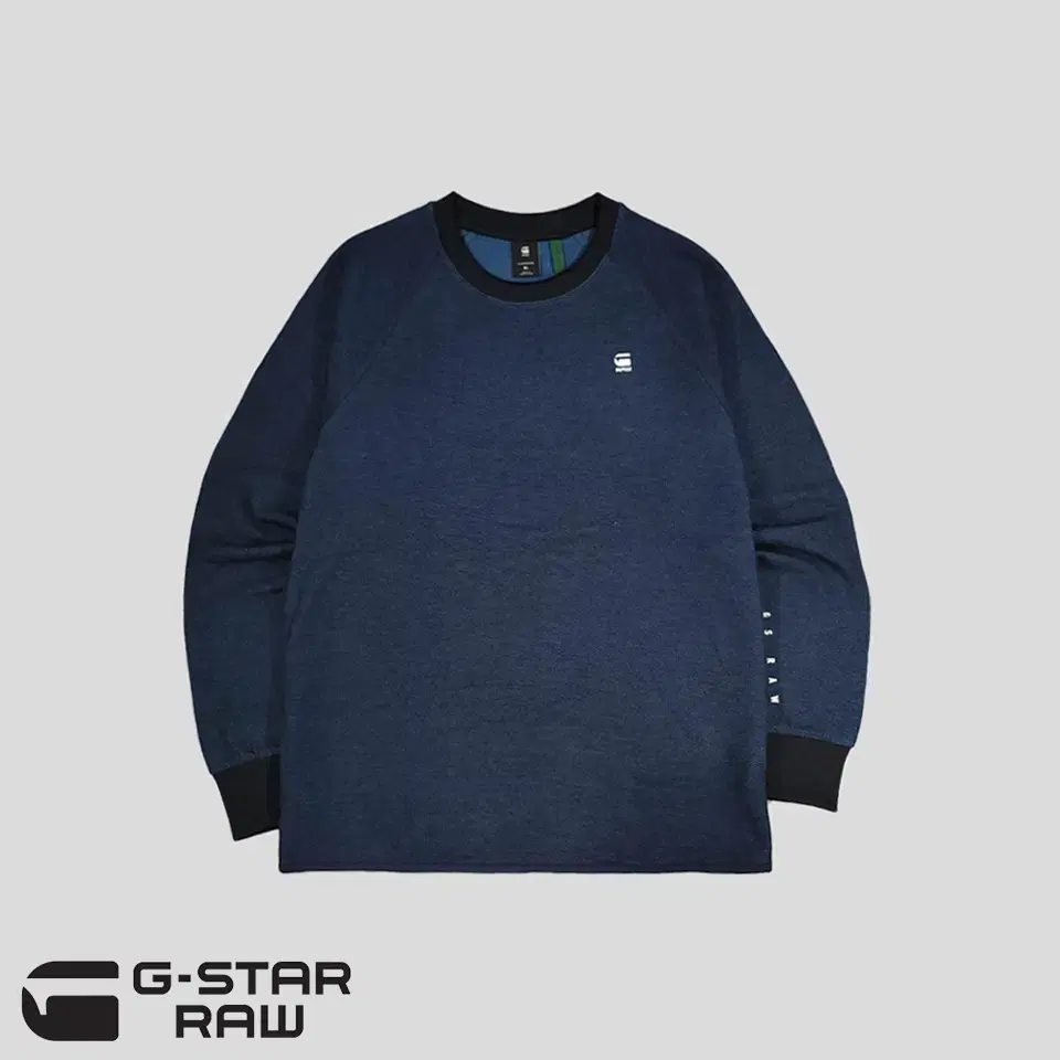 G-STAR RAW 지스타로우 다크네이비 블랙 레글런 PK 피케 긴팔 티