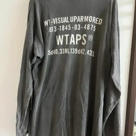 Wtaps 더블탭스 긴팔 워싱그레이 14만