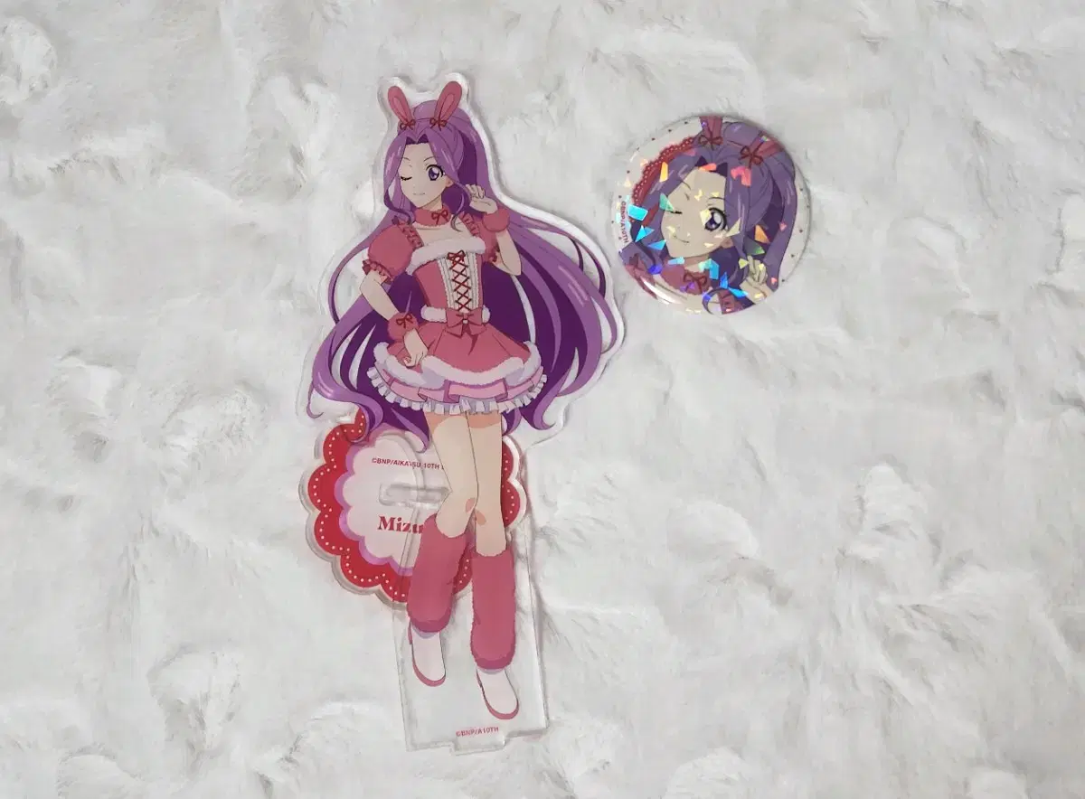 Aikatsu Kanzaki Mizuki Animal acrylic Stand & Can Badge