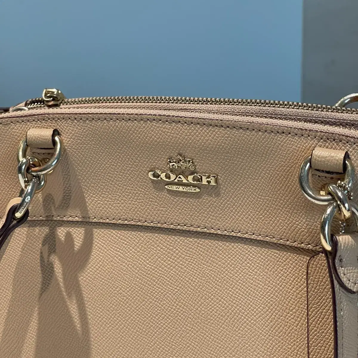 코치백 코치 가방 coach bag 정품 연핑크 데일리백