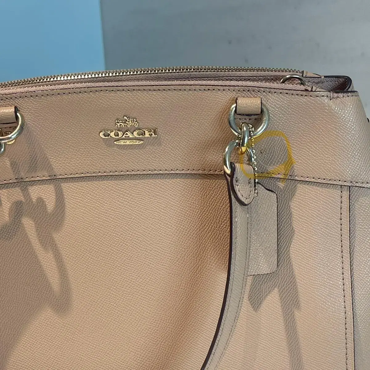 코치백 코치 가방 coach bag 정품 연핑크 데일리백