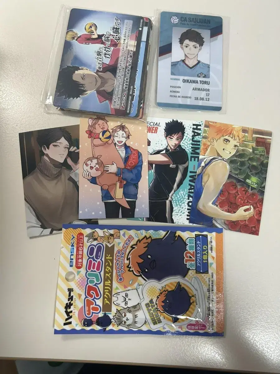 (bulk) haikyuu acrylic stand Photocard Barbaka WTS