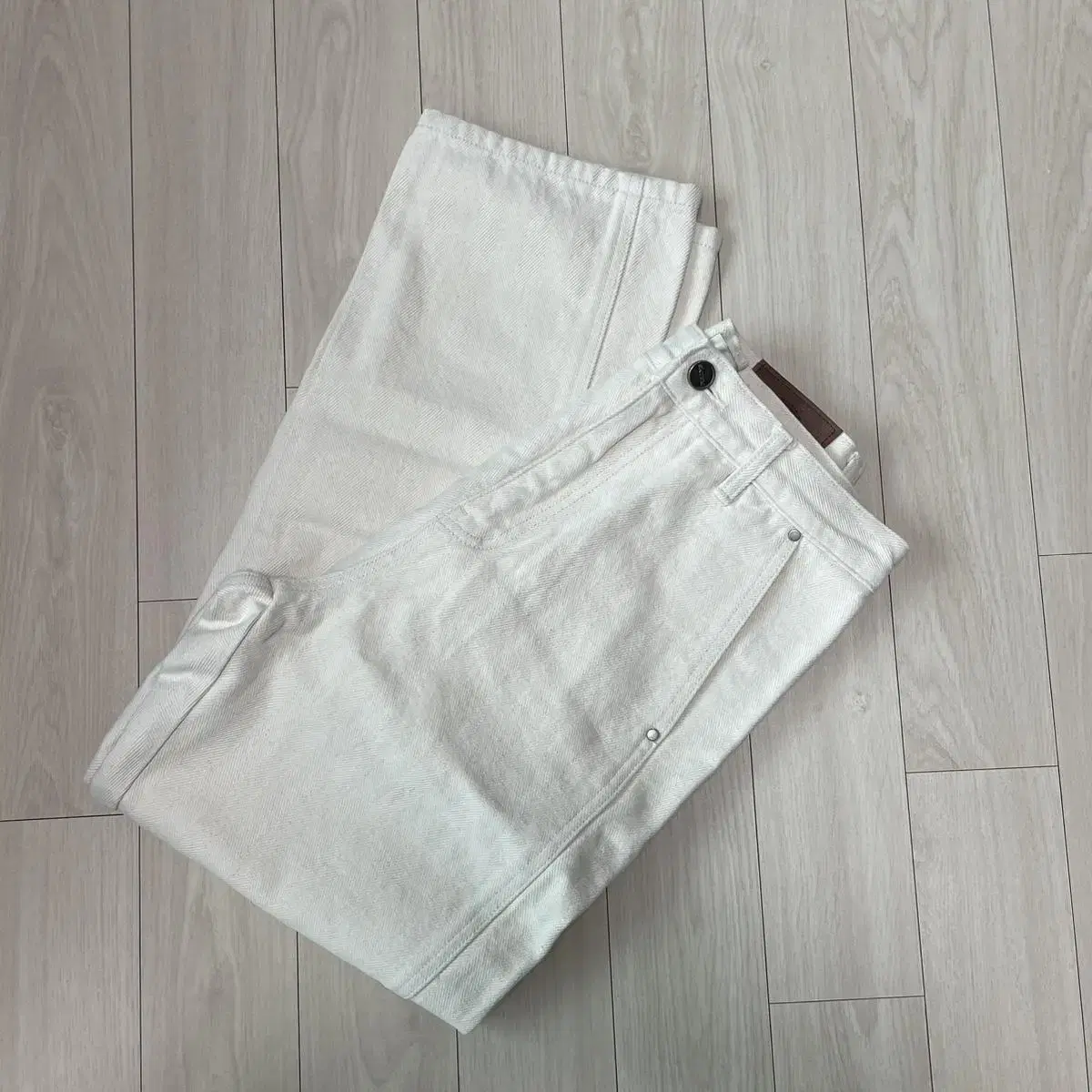 (새상품) 시엔느 Alexa Herringbone Pants_Ecru