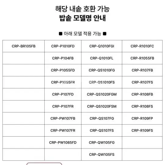 쿠쿠10인용 고무패킹+손잡이 패킹+스텐뚜껑