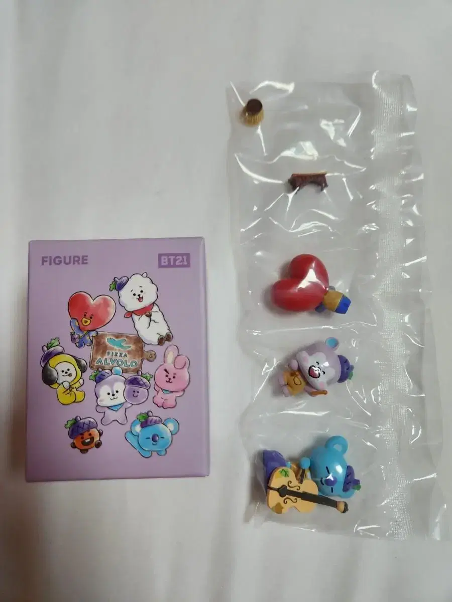 BT21 Pizzalobolo Figures Set (Koya, Mang, Tata)