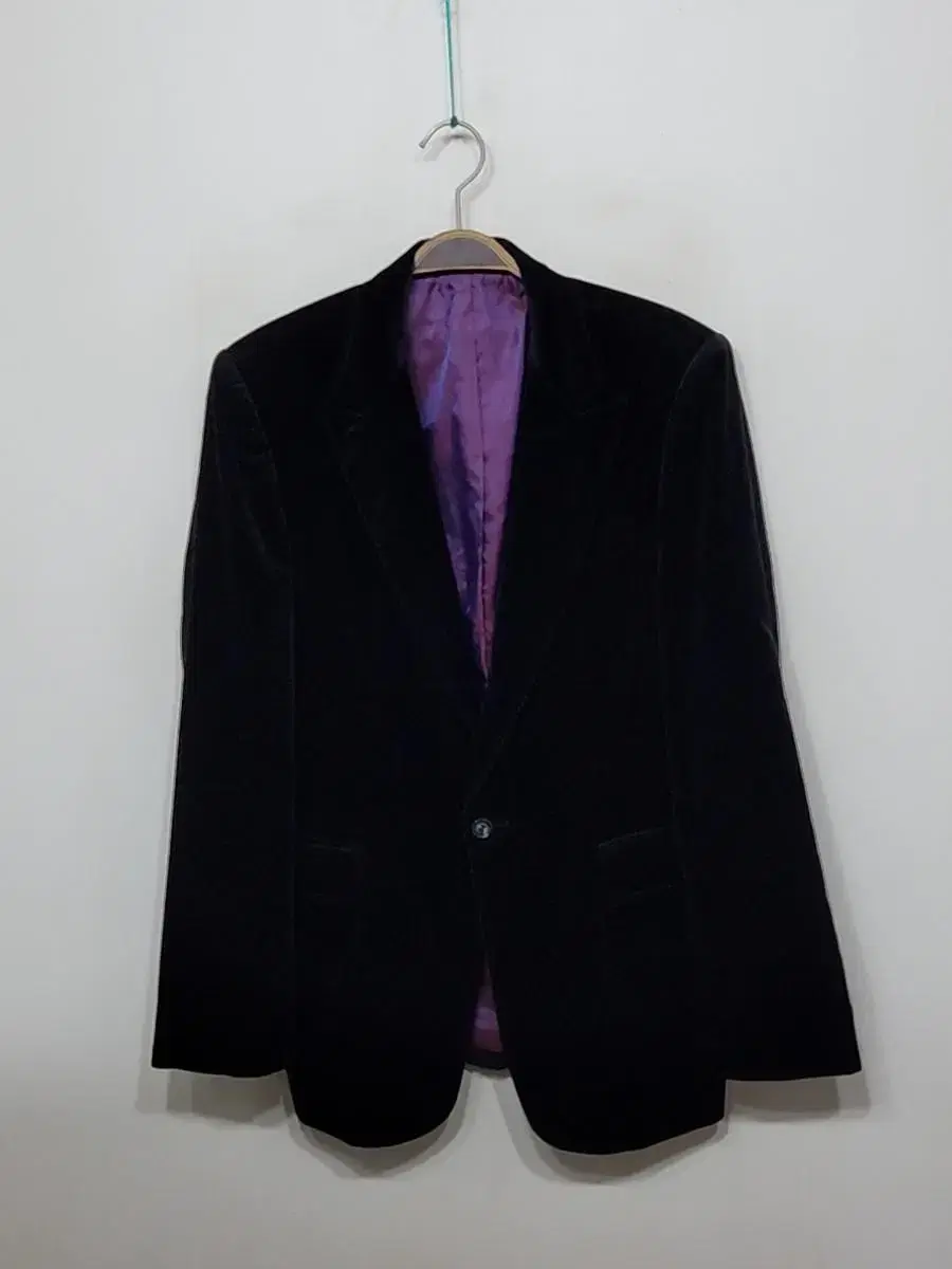 (M) Poulsmith Velvet Jacket Black Blazer Italian Edition