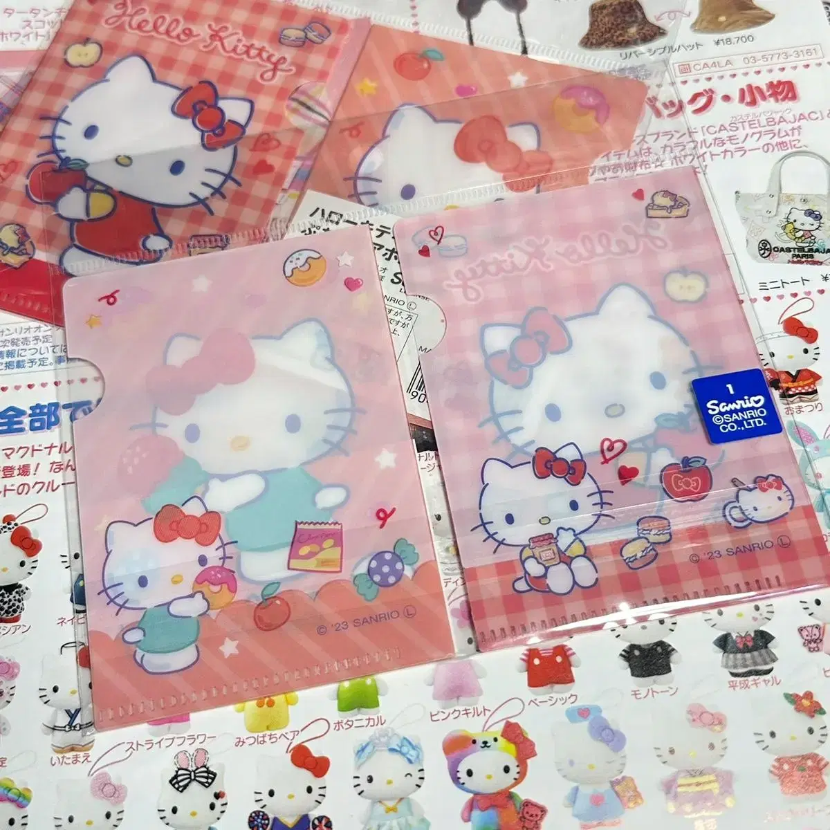 [Sanrio Genuine] Hello Kitty Clear Holder photocard holder 2 Business Card Holders