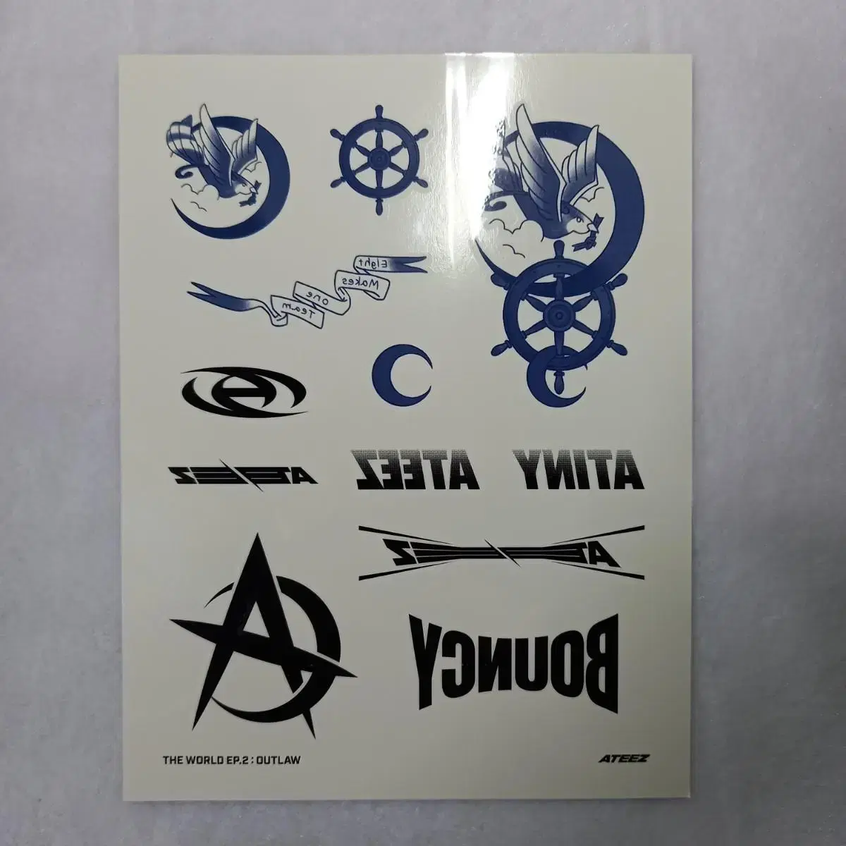 Ateez Tattoo Sticker