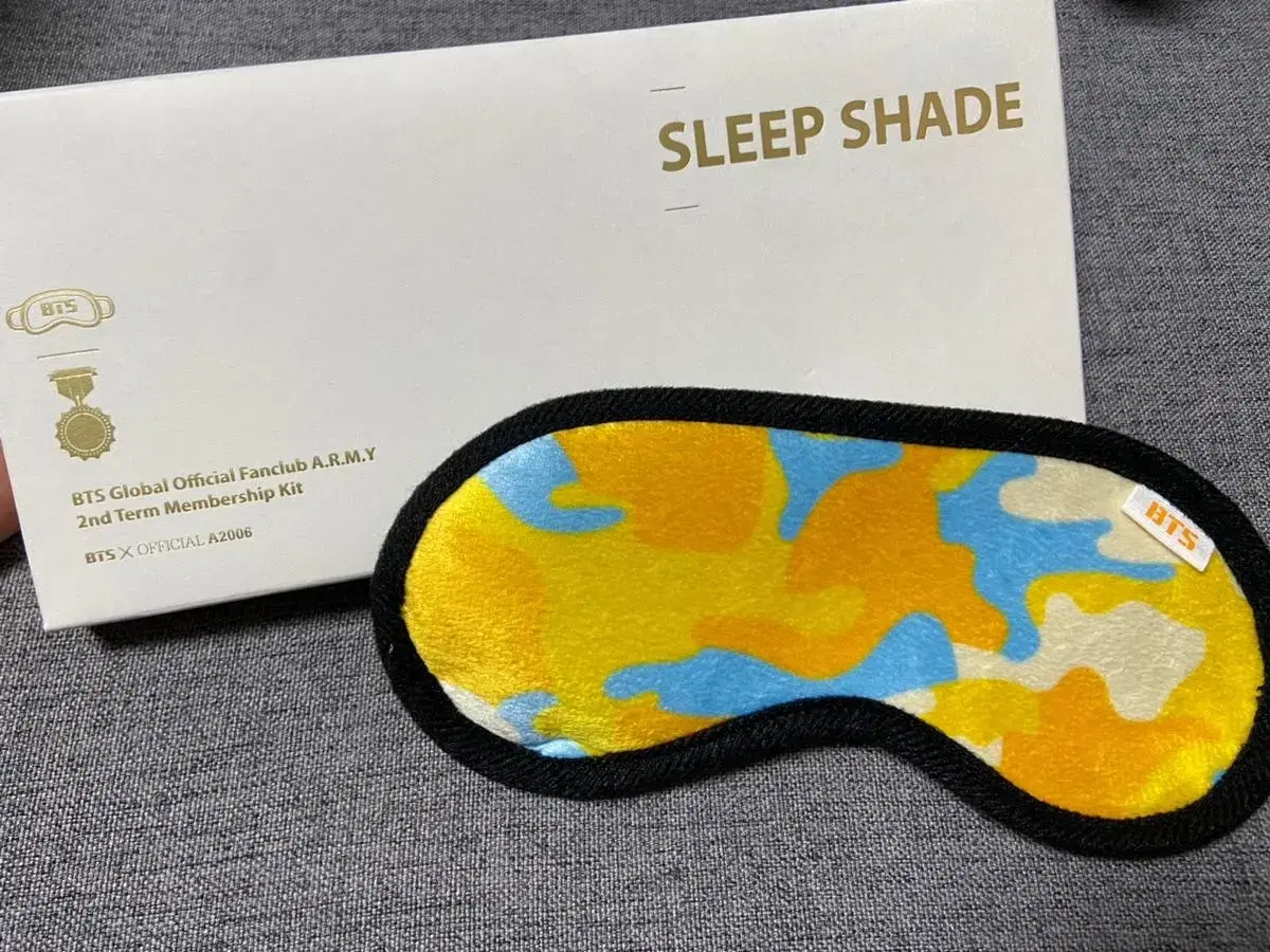 BTS 2nd membership kit sleep shade