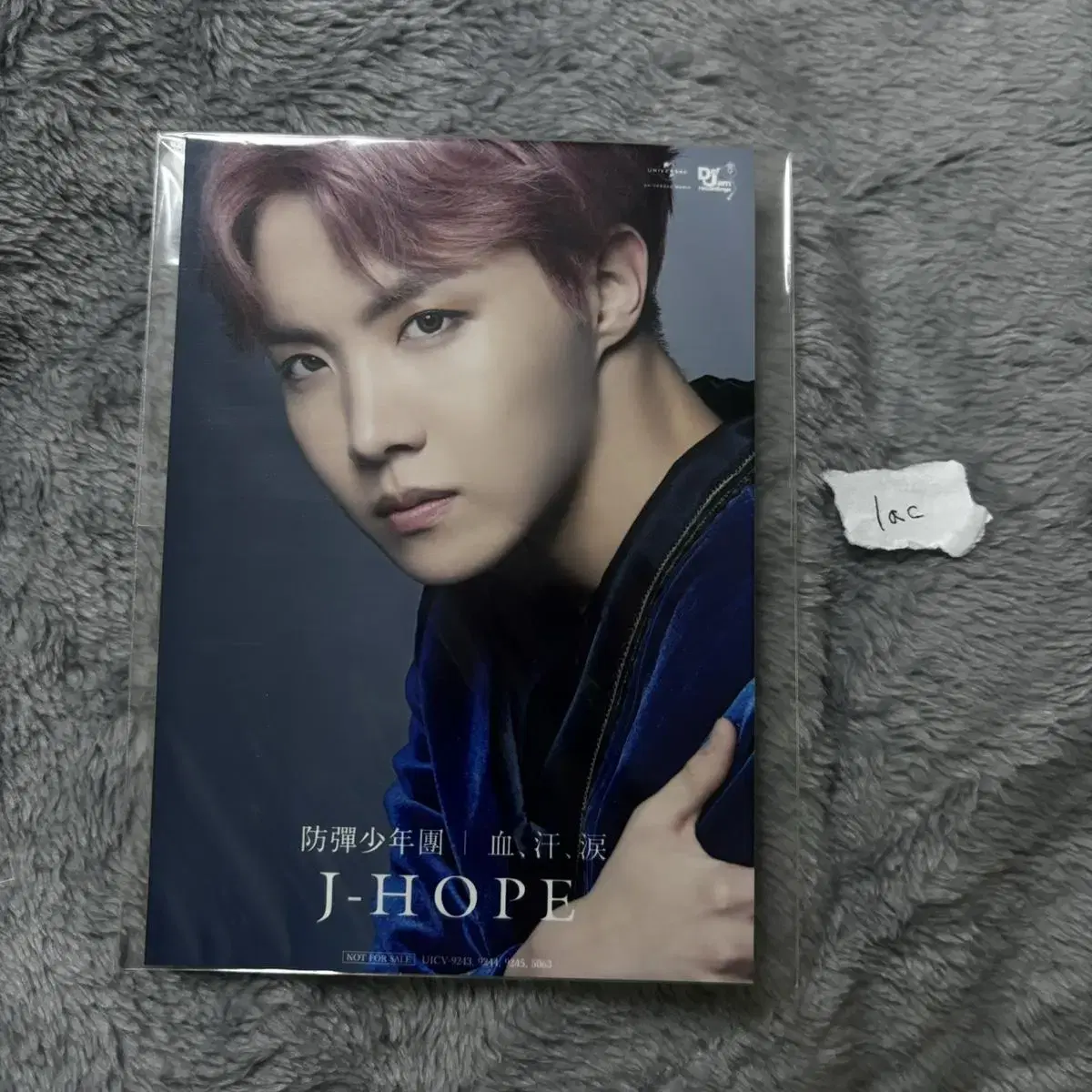 BTS Rare Japan Universal Blood Tears pre-order benefit Hoseok Photo Portrait