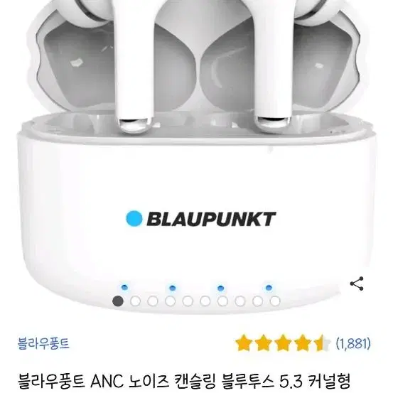 블라우풍트 노이즈캔슬링 블루투스 이어폰