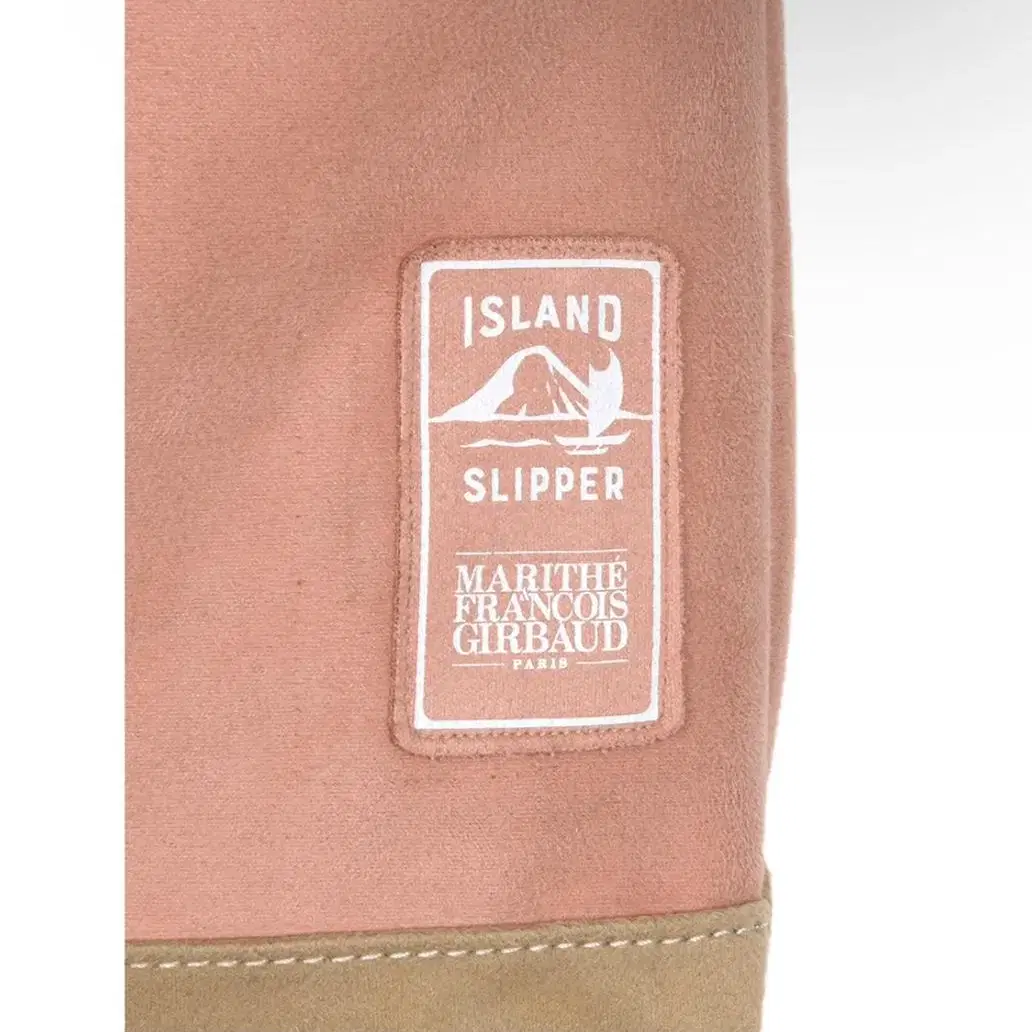 MFG X ISLAND SLIPPER SUEDE TOTE BAG pink