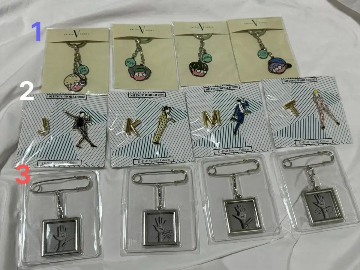 SHINee Official Badge keyring Only 76 total in bulk + first Tokyo Dome bracelet both days