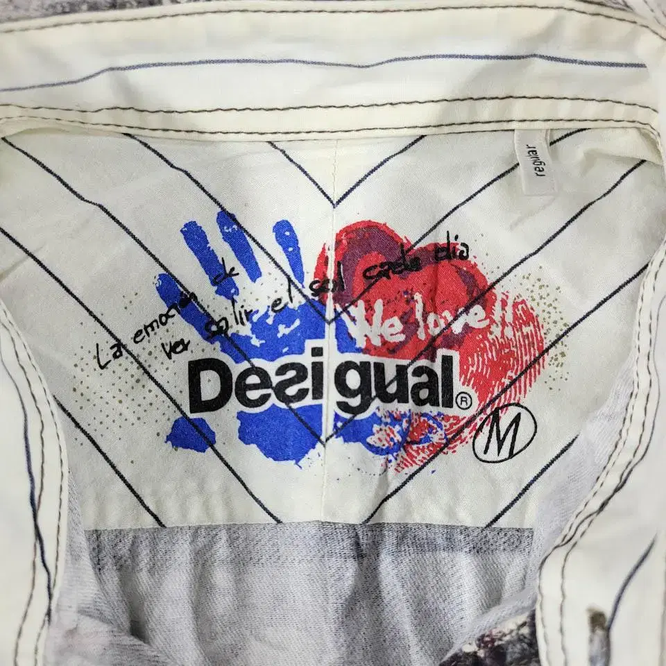 DESIGUAL 데시구알 블랙 화이트 오렌지 레드 체크 플라워패턴 히피