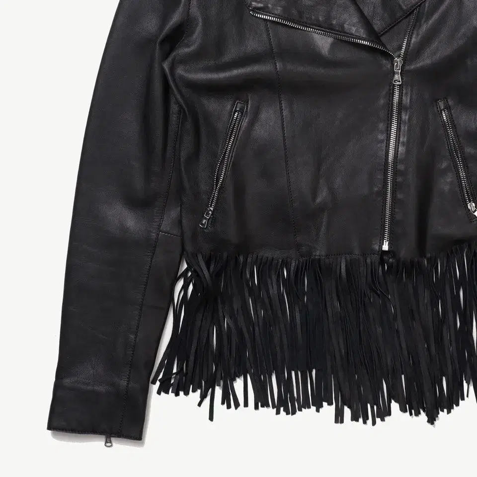 Massimo Dutt Fringe Leather Jacket