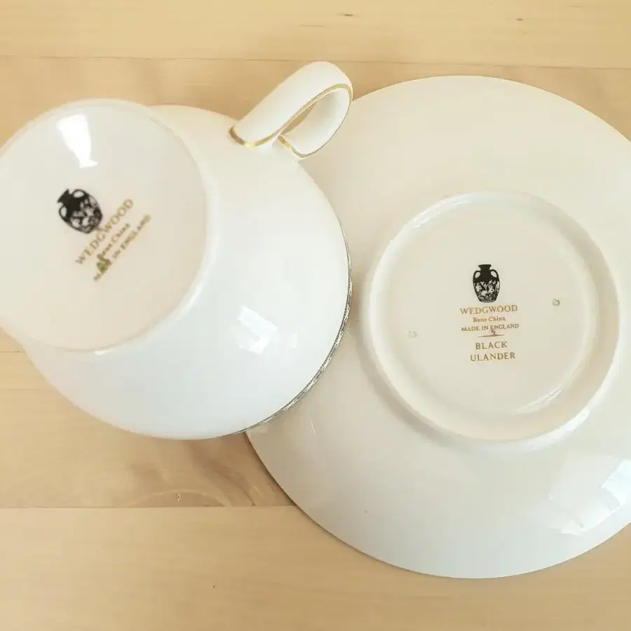 WEDGEWOOD 웨지우드 Black Ulander 찻잔 12조 set