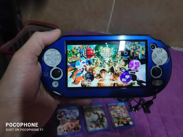 PS VITA ,충전기, 6개 게임 타이틀