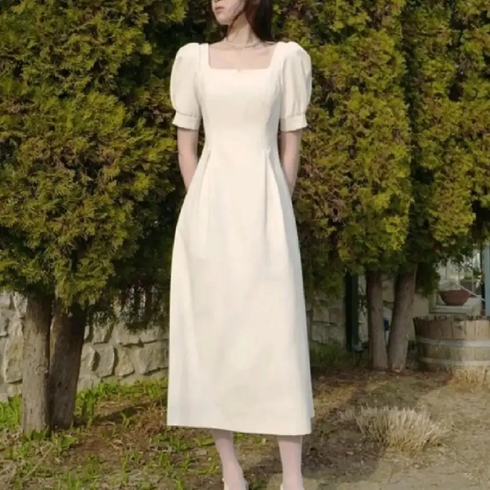 플로움 Rose Vine Dress Long크림 XS 롱원피스