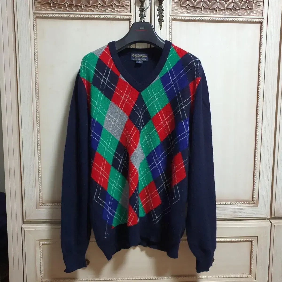 Newer Brooks Brothers Cashmere 100% Fair Isle Argyle Knit L