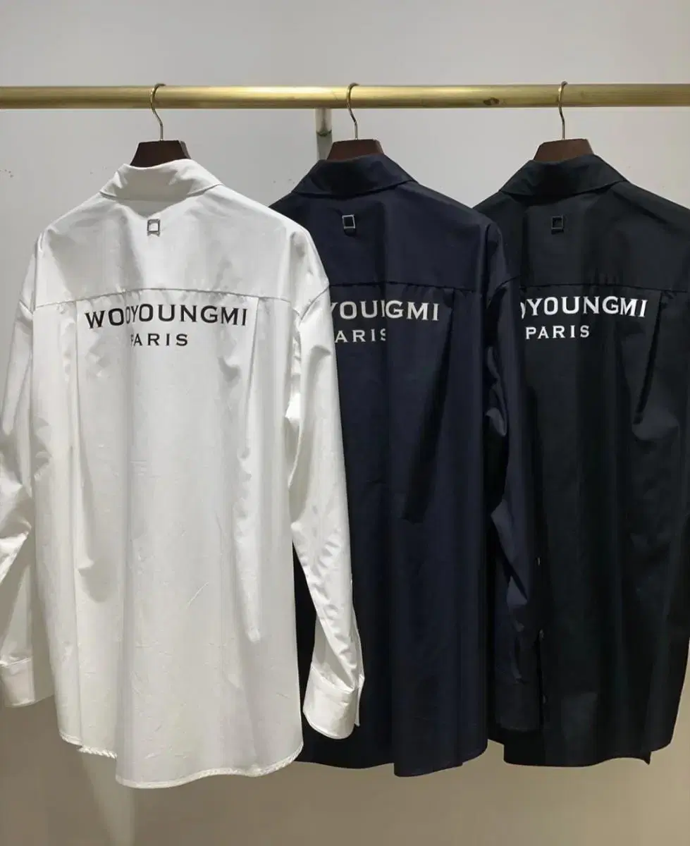 Wooyoung Mi 24ss Back Logo Shirt New Arrivals