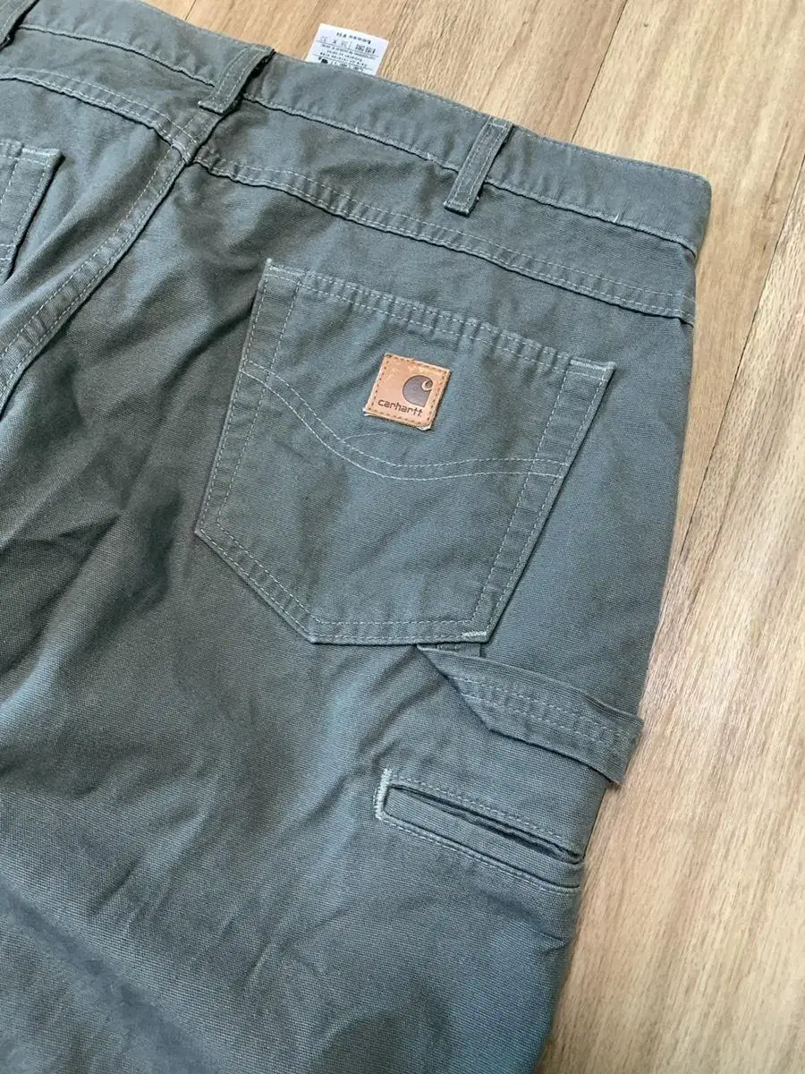 Carhartt Olive Charcoal Loose Fit Carpenter Trousers