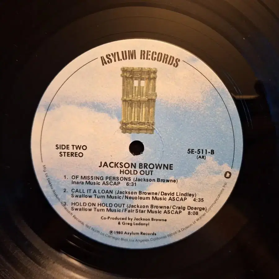 미국원반/Jackson Browne - Hold Out LP