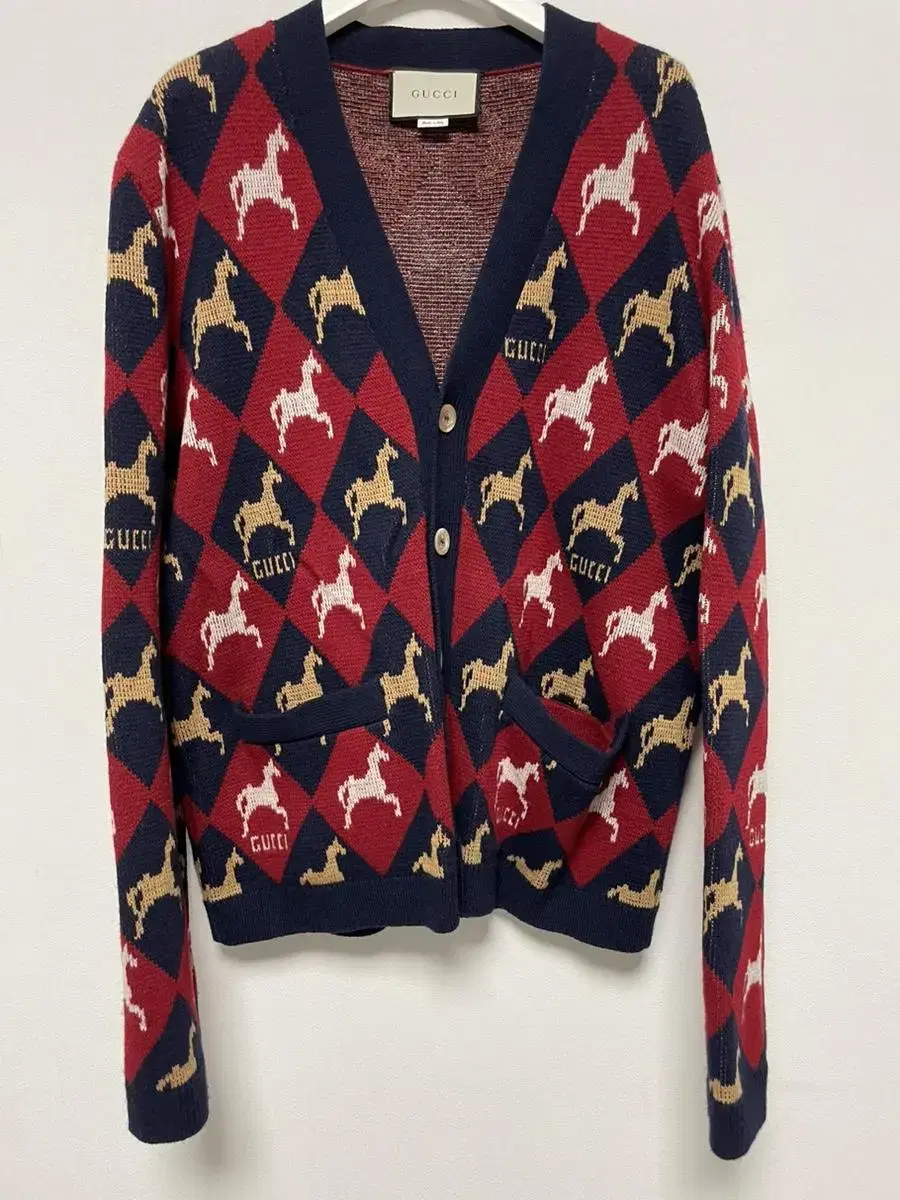 Gucci Equestrian Dia Patterned Cardigan (급) Price Drop