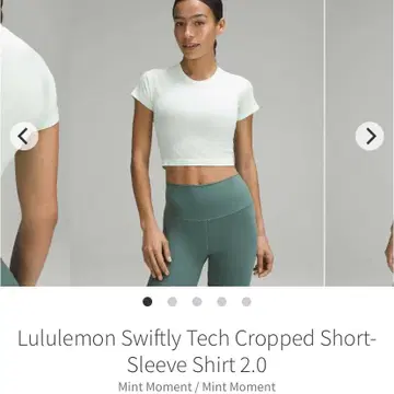 Lululemon Swiftly Tech Cropped Short-sleeve Shirt 2.0
