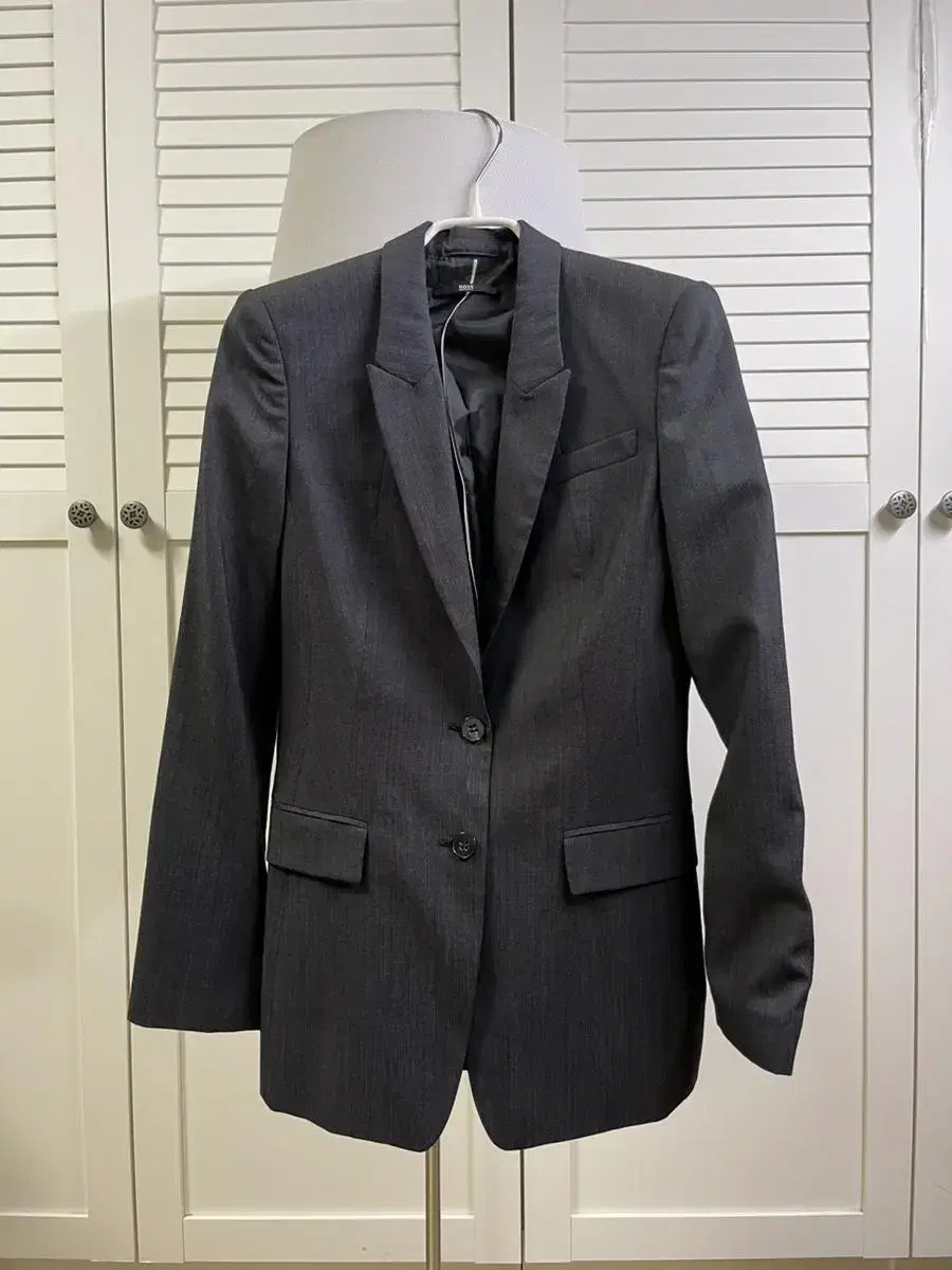 Boss Dark Grey Wool Jacket