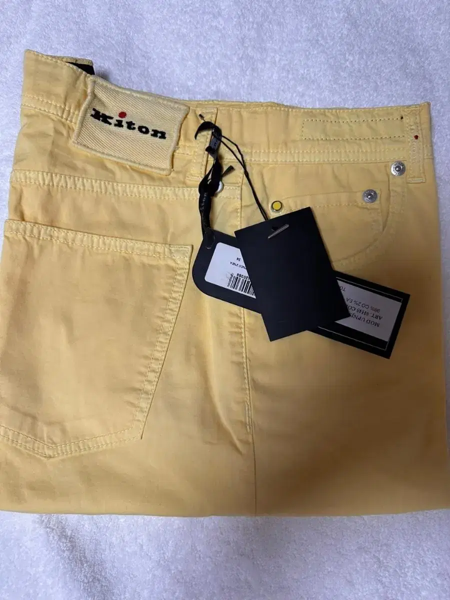 Key tone cotton pants