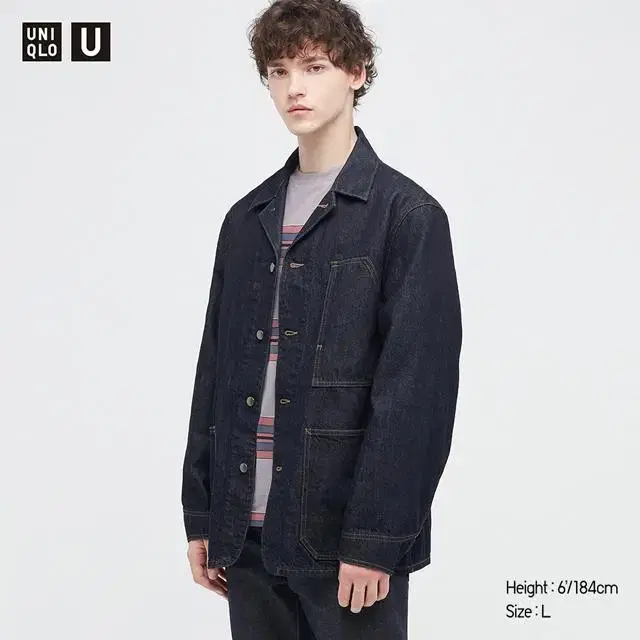 [XL] 유니클로 르메르 오버셔츠재킷(데님) Uniqlo U