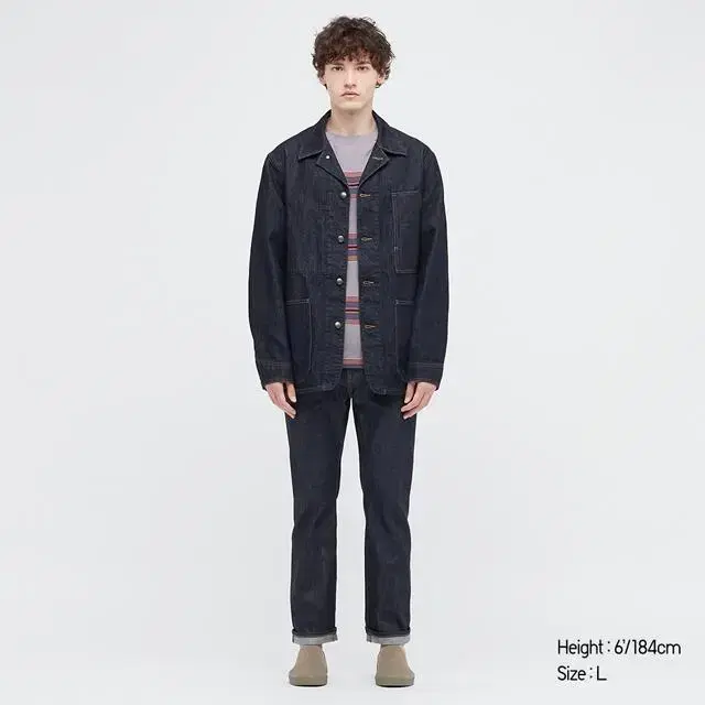 [XL] 유니클로 르메르 오버셔츠재킷(데님) Uniqlo U