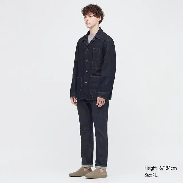 [XL] 유니클로 르메르 오버셔츠재킷(데님) Uniqlo U