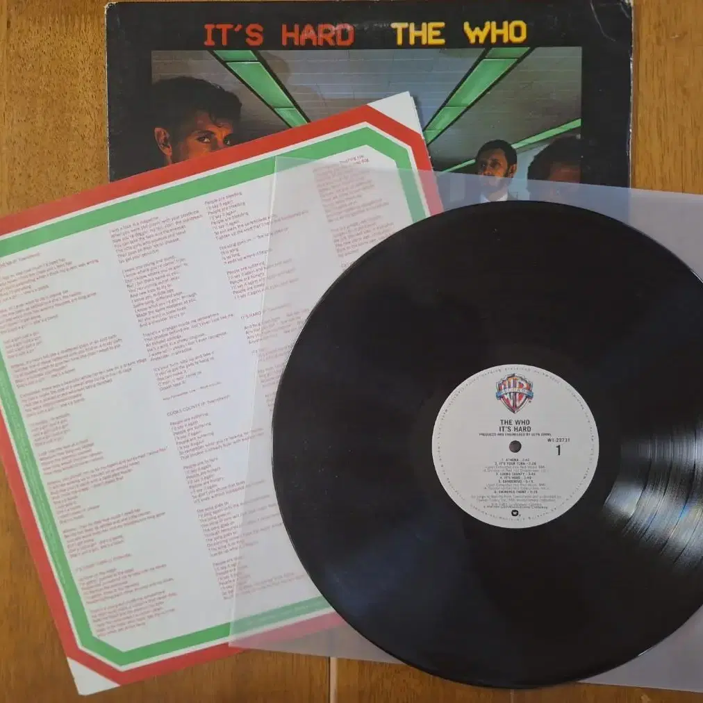 미국원반/초판/The Who - It's Hard LP