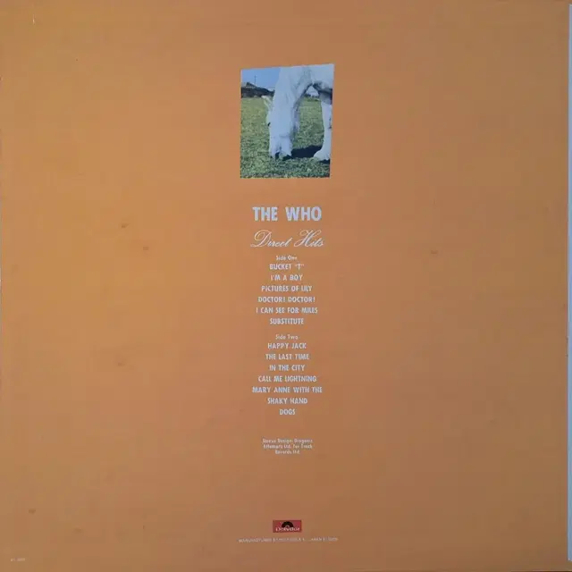 수입반/일본초판/The Who - Direct Hits LP