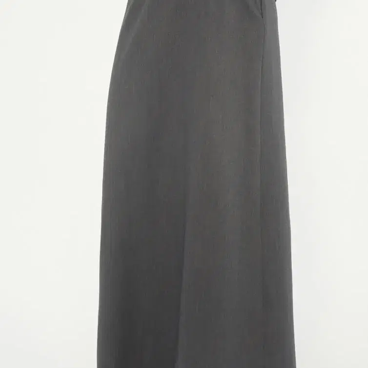 트리밍버드 V Low-Waist Long Skirt [Charcoal]