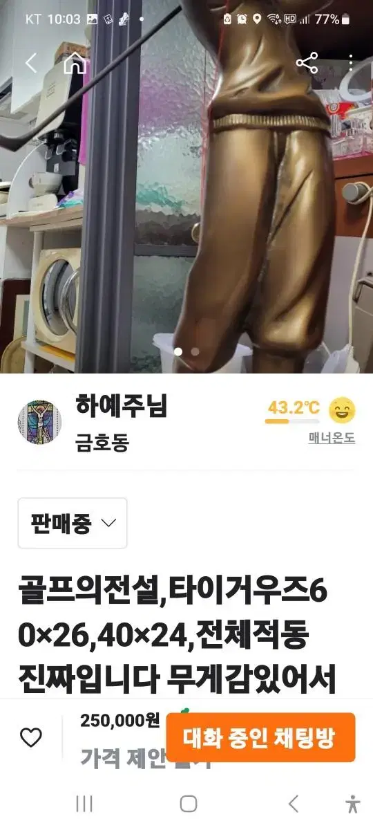 타이거 우즈 골프에 황제 전체 동이라서 무겁습니다