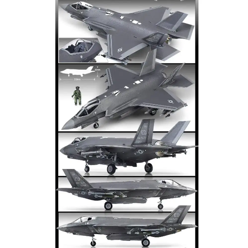 F-35A 스텔스 비행기 프라모델 / 공군 전투기 밀리터리 모형 조립