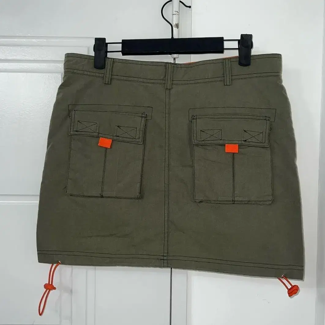 Khaki detail mini skirt- 빈티지 카키카고스커트