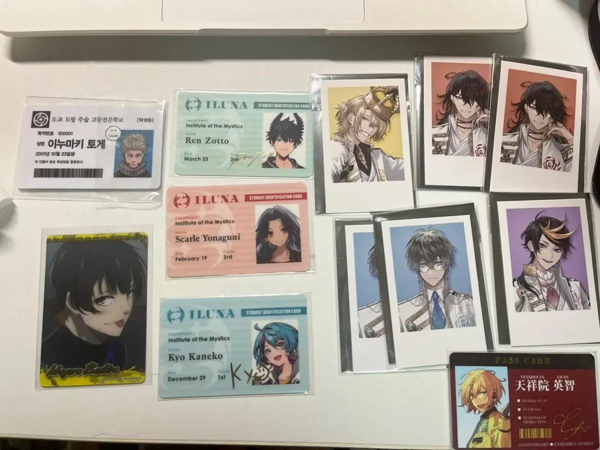 NIJISANJI student ID pola, BLUELOCK bachira, etc.